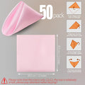 Blush Satin Napkins, 50 Pieces – Pink, 12x12 Inches Cloth Napkins