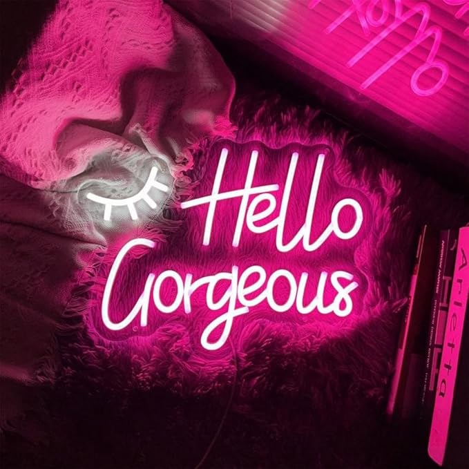 USB Powered Neon Sign Light, 15.7 x 11.5 Inch Acrylic Wall Decor