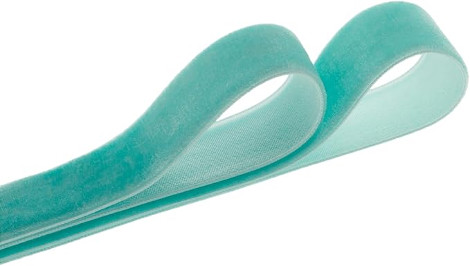Velvet Ribbon in Tiffany Blue, 1.5 Inch x 25 Yards, 100% Nylon