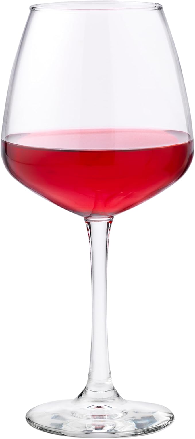 Wine Glasses Set of 12, 18.25 oz Balloon Stemmed, Dishwasher Safe