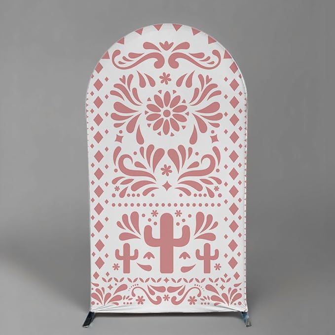 Mexico Theme Arch Stand Covers Fiesta Wedding Party Elastic Fabric Background Birthday Baptismx Baby Shower Decor Props (67x150cm(2.2x5ft),G-3740)