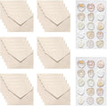 30 Pieces A6 Envelopes with 30 Seal Stickers, 6.32 x 4.45 inch Envelopes for 4 x 6 Wedding Invitation Cards, Greeting Cards, Graduation, Birthday Party Invitations, Yellow.