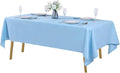Rectangle Tablecloth 60x102 inch Washable Polyester Fabric Table Cloth for Wedding Party Dining Banquet Decoration（60x102, Blue Mist）
