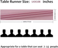 9ft Chiffon Table Runner 14x108 Inch Sheer Romantic Table Runner, 6Pack