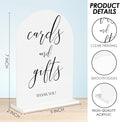 Cards and Gifts Sign, Wedding Engagement Bridal Shower Baby Shower