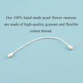 3mm Pearl Double Heads Flower Stamen Pistil Hand-Made, 700Pcs – White