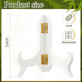 4 Packs Wooden Display Stand Decorative Plate Stands for Display