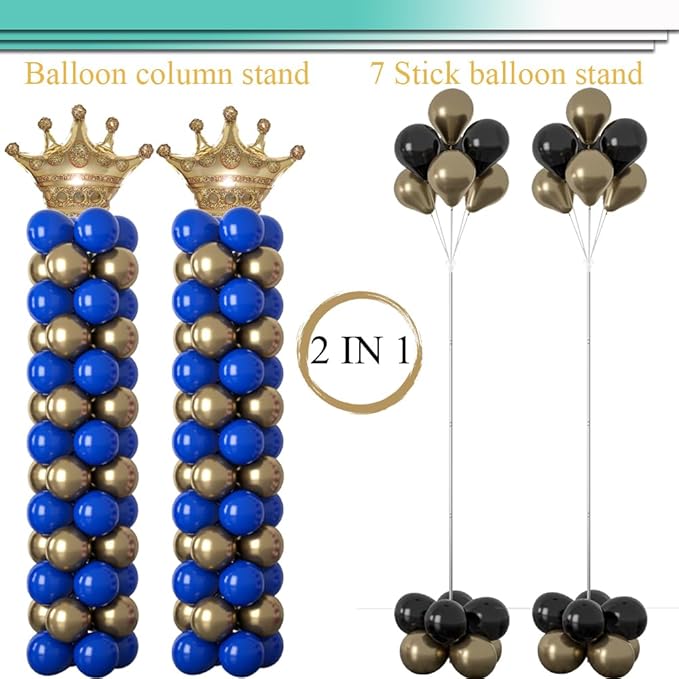 Balloon Stand Kit 2-Pack with Stainless Steel Poles and Water Bags