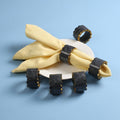 Epoxy Resin Napkin Holders for Cloth Napkins, 6 Pcs Elegant Napkin