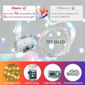 Fairy Lights 7Ft 20 LED Twinkle String Lights 3 Modes Battery, 50 Pack