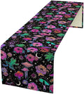 Gothic Star Moon Colorful Table Runner for Kitchen Living Room Home Party Boho Floral Table Runner 13x70 Inch