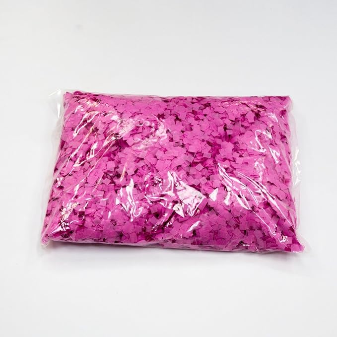 Tissue Paper Confetti, Pink, 1 lb Biodegradable Bag