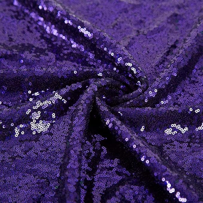JYFLZQ Purple Sequin Backdrop Curtains 6ft x 8ft 1 Panel Glitter Photo Booth Backdrops Sparkly Photography Background Drapes for Parties Wedding Bridal Showers