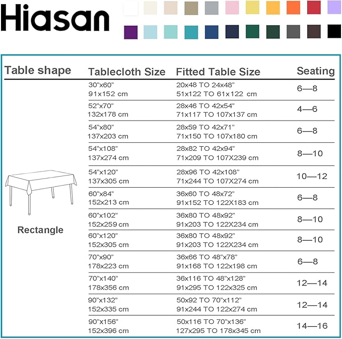 Hiasan Orange Yellow Rectangle Tablecloth - Waterproof Washable Fabric Table Cloth for Dining Party and Outdoor Use, 70 x 90 Inch