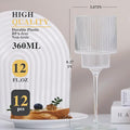 Plastic Goblets Wine Glasses, 12Oz Acrylic Wine Glasses Origami
