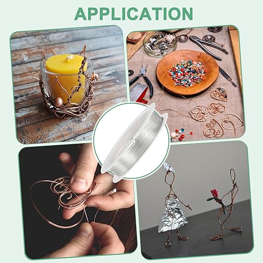 0.8 mm/20 Gauge Copper Wire for Jewelry Making, 7.5FT Copper Beading Craft Wire for Jewelry/Weaving/DIY Crafting/Planting, Color-Retaining [2.3 M, Bright Silver]