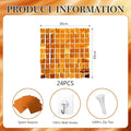 Shimmer Wall Backdrop, 24PCS – Orange