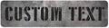 Custom Sign, Custom Street Sign, 11 Font Colors, 13 Font Styles, 4 Hole Options, 22 Sizes, 8x32 Inches, Rust Free DiBound, Fade Resistant, Made in USA by My Sign Center (Grunge Metal)