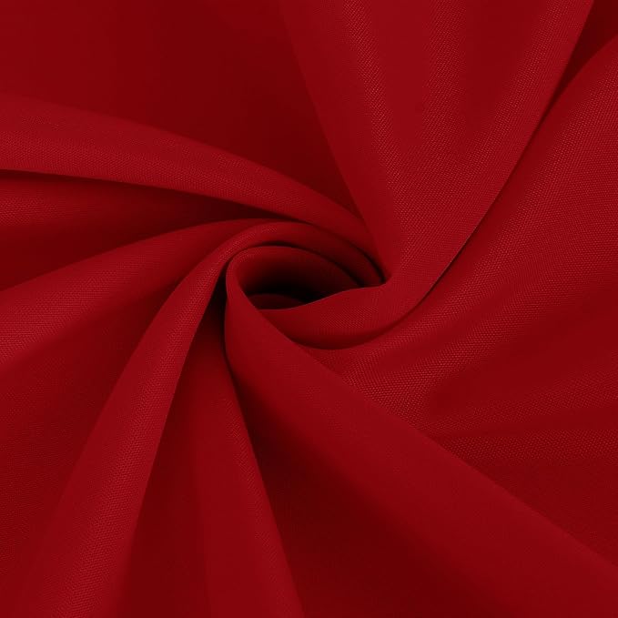 Fitable 6 Pack Red Round Table Clothes - 70 Inches in Diameter - Stain Resistant and Washable Tablecloths, Polyester Fabric Table Covers for Wedding, Party, Banquet, Gathering