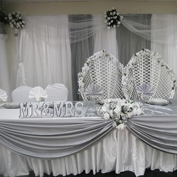 TONIFUL 8 Inch Silver Glitter & Table Centerpiece A-Z Silver Birthday Party Decorations,Silver & for Birthday,Chrismas,Graduation,Bridal Shower,Wedding,Anniversary Party Supplies