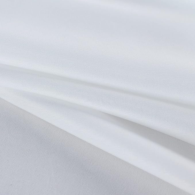 Fitable Rectangle Tablecloth Stain and Wrinkle Resistant Washable Polyester Table Cloth for Buffet Parties and Camping (54x108 inch, White)