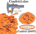 Round Foil Confetti Beautiful Metallic Table Confetti for Fill – Orange