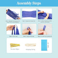 And Orange Tissue Paper Tassel Garland – Blue, Tissue Tassel Banner