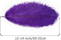 Ostrich Feathers Bulk 12-14 Inches for Centerpieces, 30PCS – Purple