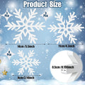 Wooden Snowflake Decorations 3D Snowflake Tabletop Decor, 20 Pcs