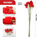 Dried Globe Amaranth Flower with Wheat Straw Bouquet for Vase, 40PCS
