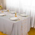 Fall Table Runner, 10ft Gold Maple Leaves Gauze Chiffon Table Runners