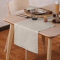 Linen Light Natural Table Runner 90 Inches - 100% Pure Linen Cloth Fabric Hemstitch Table Runner 14 x 90 Inch for Dining, Dresser, Thanksgiving, Fall Christmas - Lino