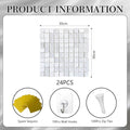 Shimmer Wall Backdrop, 24PCS – White