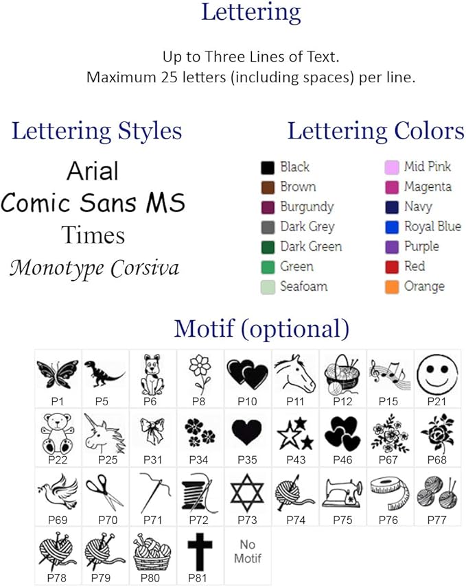 Personalized Satin Sewing Labels for Knitting, Quilting and Sewing Crafts 3/4" x 2 1/2" (20mm x 60mm) (100)