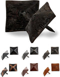 100 Pack 1.25" Square Head Iron Clavos Decorative Nails – Unfinished – Handmade Rustic Square Fasteners for Farmhouse Shutters, Faux Wood, Barn Doors, Shutters, and Gates – Ornamental Wood Accent