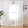 Sheer Voile Curtains – White