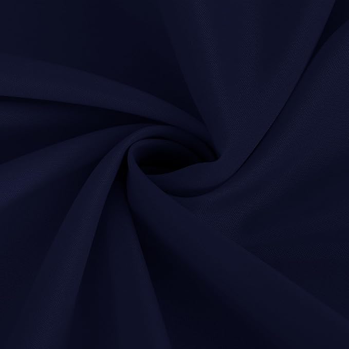 Fitable 6 Pack Navy Tablecloths for Round Tables - 108 Inches in Diameter - Stain Resistant and Washable Table Clothes, Polyester Fabric Table Covers for Wedding, Party, Banquet, Formal Events