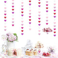 Hot-Pink Red Party-Decoration Heart-Garland – Purple, 52ft Galentines