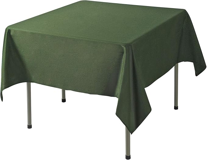 Cupuamon Square Tablecloth 70x70 inch Washable Polyester Fabric Table Cloth for Wedding Party Dining Banquet Decoration（70x70,Willow）
