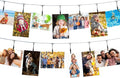 Chain Photo Clip Hanging Photo Display Wall Photo Display Metal, 2 Pack