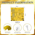 Shimmer Wall Backdrop, 24PCS – Gold