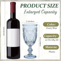 Plastic Goblets 10oz Upgrade Vintage Water Goblet Plastic Wine, 36 Pack