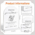 Decorative Sign Plaque, White Arch Acrylic Wedding Sign with Base, 6x8 Inch