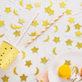 Glitter Confetti Star and Moon Table Decoration for Wedding – Gold