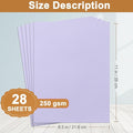 28 Sheets Cardstock Crafts Paper, 8.5 X 11 – Purple