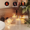 Flickering Flameless LED Candles with Timer, 6Pack
