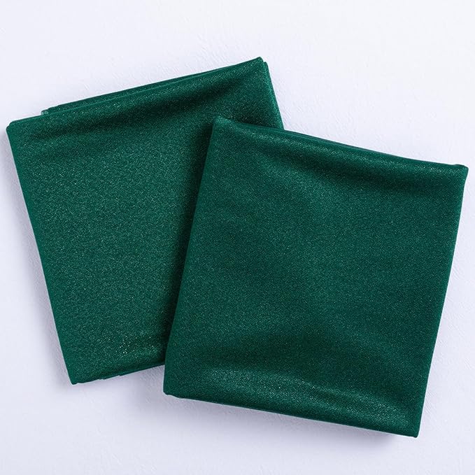 Outdoor Curtain Fabric, Emerald Green Sheer Chiffon, 29-Inch Wide