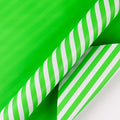 Reversible Wrapping Paper, 17 Inch X 33 Feet, Green, Mini Roll