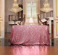 Sequin Tablecloth Fuchsia Sparkly Table Linen, 50 X 72 Inch – Pink