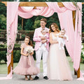 Wedding Arch Draping Fabric Chiffon Fabric – Pink